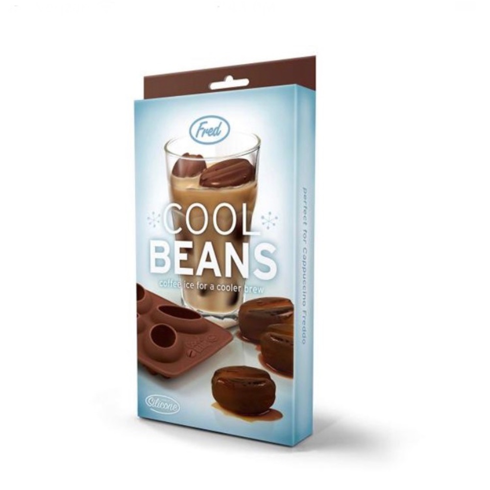 🆕 Fred & Friends Cool Beans Coffee Bean Shaped Ice Tray, Regular